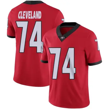 Red Limited Youth Ben Cleveland Georgia Bulldogs Football Jersey