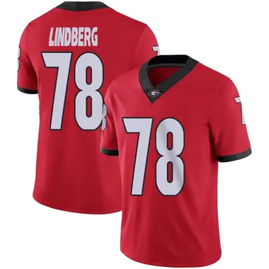 Red Limited Youth Chad Lindberg Georgia Bulldogs Football Jersey